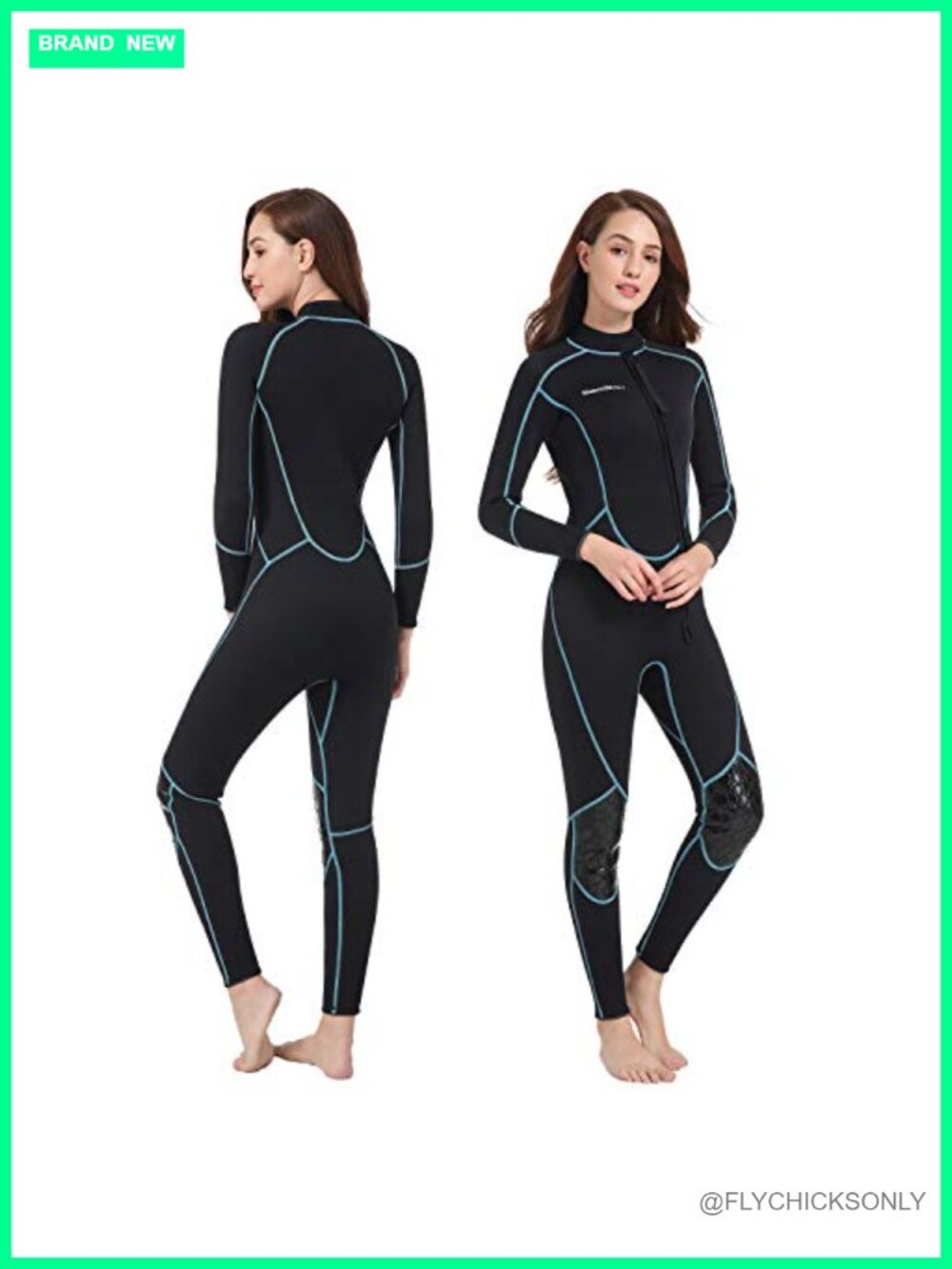 3mm Neoprene Shorty Wetsuit Front Zip Full Body Diving Suit